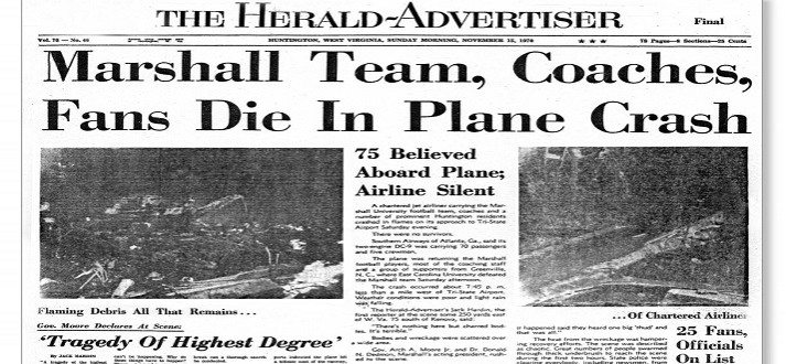 Southern Airways Flight 932 Marshall University Football Team Tragedy