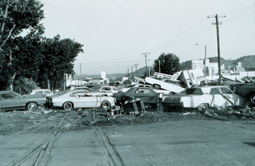 flood aftermatch, south dakota black hills 1972