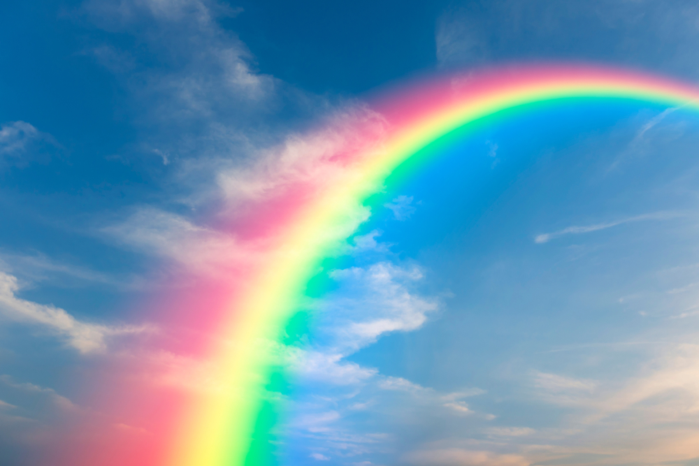rainbow, tornado