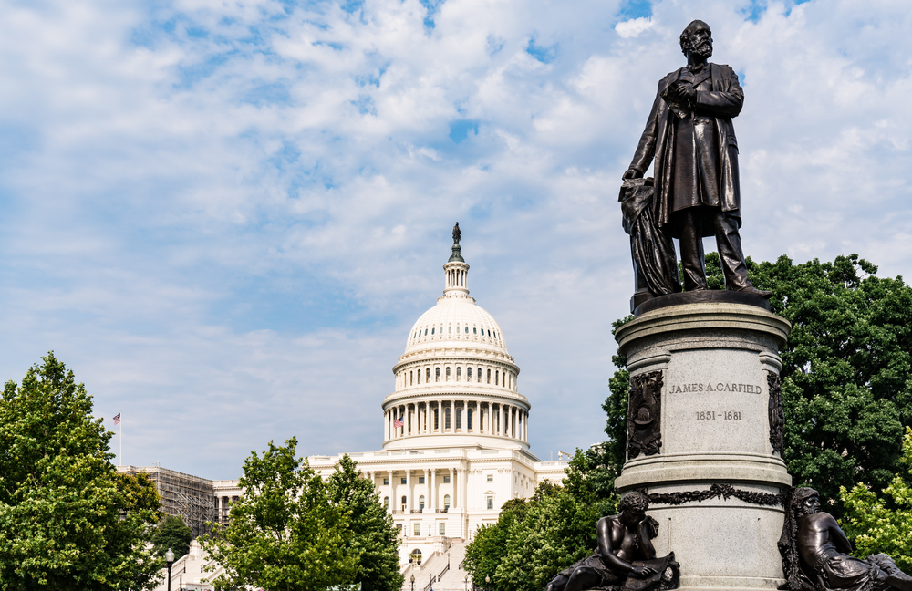 James Garfield statue