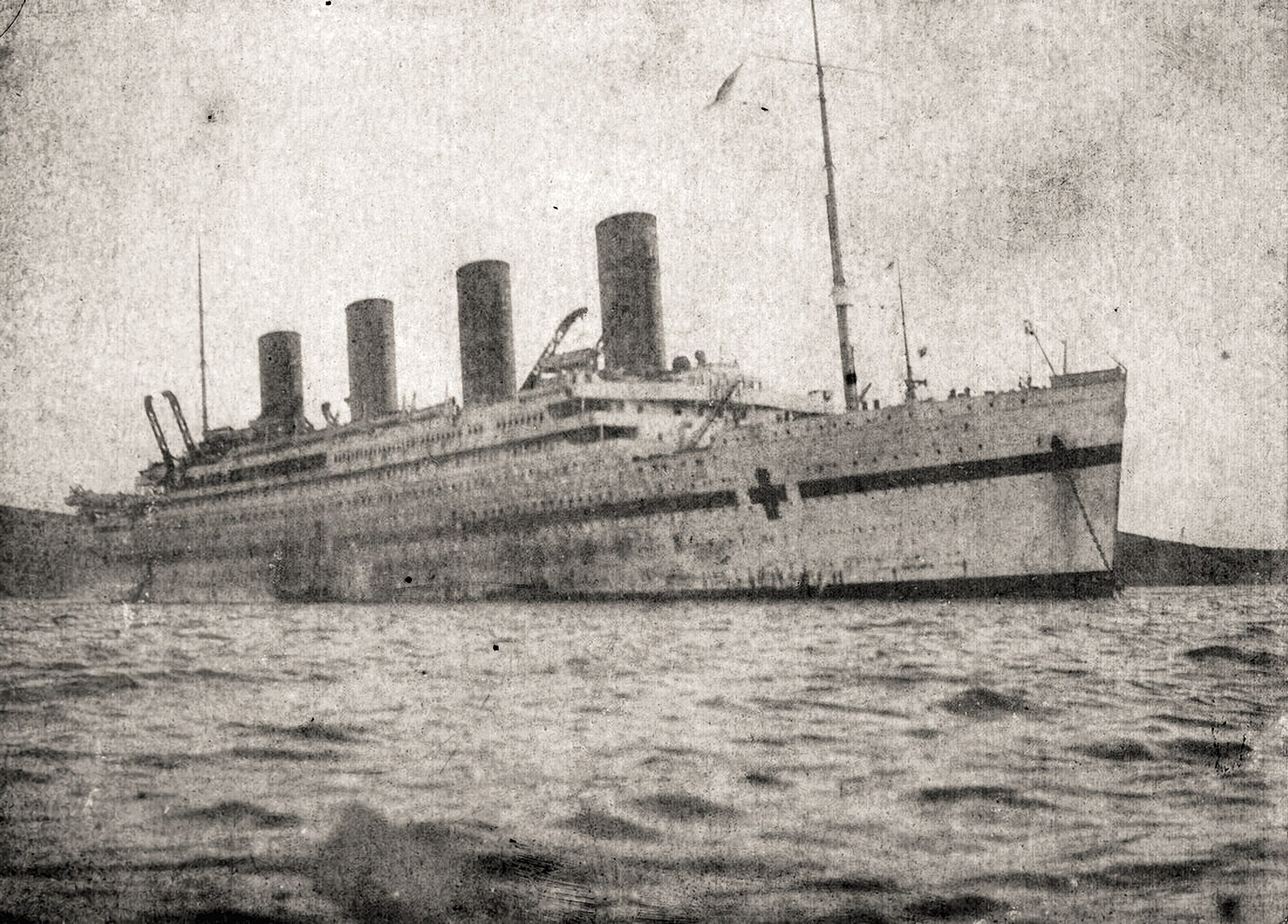 British hospital ship HMHS Britannic at Moúdros during World War I