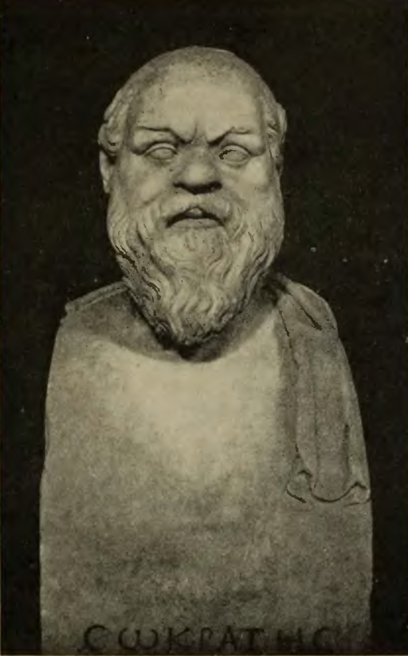 Bust of Socrates in the Vatican Museum.
